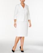 Le Suit Plus Size Three-button Jacquard Skirt Suit