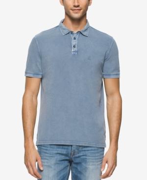 Calvin Klein Jeans Men's Garment Dye Pique Polo Shirt