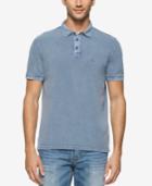 Calvin Klein Jeans Men's Garment Dye Pique Polo Shirt