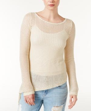 Guess Gia Sheer Asymmetrical Sweater