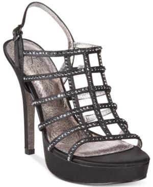 Adrianna Papell Maya Embellished Platform Sandals Women's Shoes