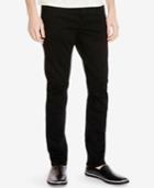 Kenneth Cole New York Men's Slim-fit Moto Black Wash Jeans