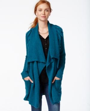 G.h. Bass & Co. Open-front Draped-collar Cardigan