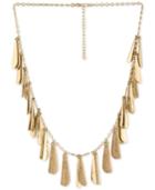 Rachel Rachel Roy Gold-tone Shaky Charm Collar Necklace, 18 + 2 Extender