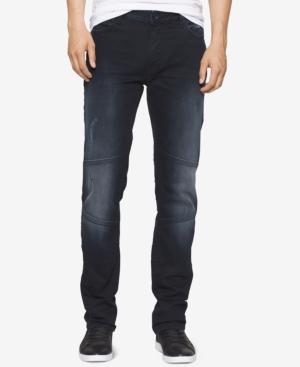 Calvin Klein Jeans Men's Straight-leg Moto Jeans