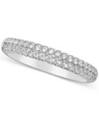 Diamond Double Row Band (1/2 Ct. T.w.) In 14k White Gold
