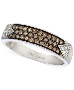 Le Vian Chocolatier Diamond Band (3/8 Ct. T.w.) In 14k White Gold