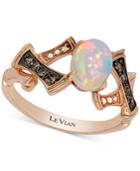 Le Vian Chocolatier Opal (2/3 Ct. T.w.) And Diamond Accent Ring In 14k Rose Gold
