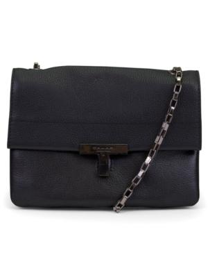 T Tahari Karla Leather Flap Crossbody
