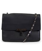 T Tahari Karla Leather Flap Crossbody