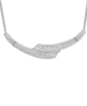 Wrapped In Love Diamond Collar Necklace (2 Ct. T.w.) In Sterling Silver, Created For Macy's