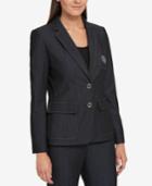 Tommy Hilfiger Crested Two-button Blazer, Created For Macy's