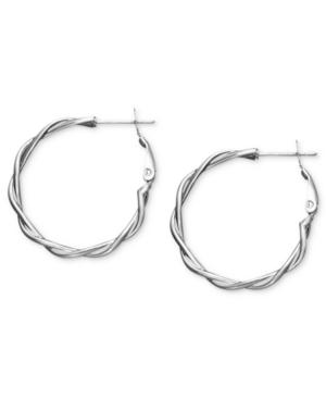 Giani Bernini Sterling Silver Earrings, Twisted Hoop