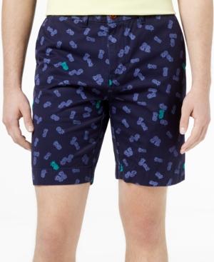 Tommy Hilfiger Men's 9 Pineapple Print Cotton Shorts