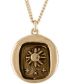 Rachel Rachel Roy Gold-tone Sun Talisman Pendant Necklace