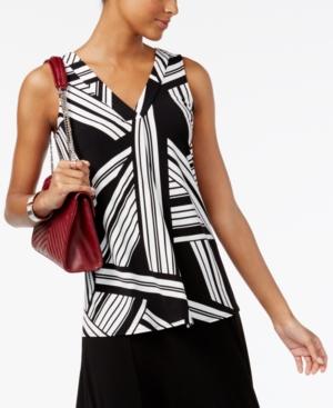 Alfani Draped V-neck Top, Only At Macy's