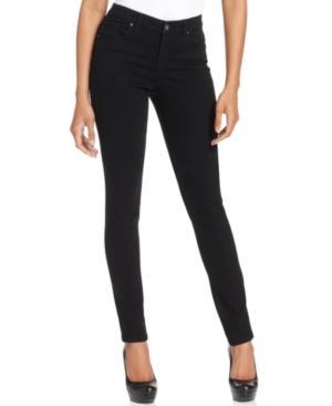 Style&co. Petite Jeans, 5 Pocket Curvy-fit Skinny, Black Wash