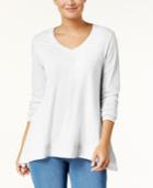 Style & Co V-neck Swing Top, Created For Macy's