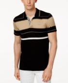 Calvin Klein Men's Slim-fit Engineered Stripe Polo