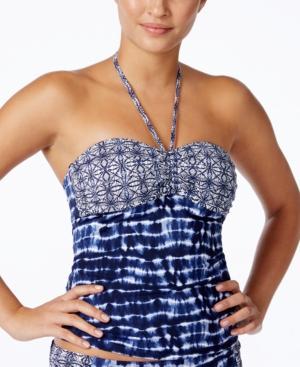 Bleu By Rod Beattie Printed Tankini Top Women's Swimsuit