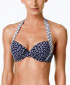 Tommy Bahama Printed Halter Underwire Bikini Top Women's Swimsuit