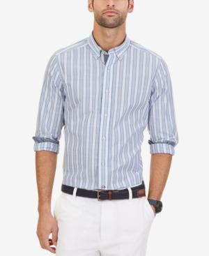 Nautica Men's Marina-stripe Long-sleeve Shirt