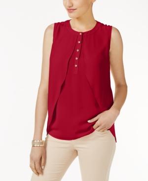 Thalia Sodi Draped High-low Shell, Created For Macy's