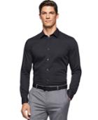 Calvin Klein Premium Slim-fit Dobby Button-front Shirt