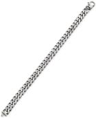 Esquire Men's Jewelry Curb-link Bracelet In Sterling Silver