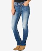 Silver Jeans Suki Medium Blue Wash Straight-leg Jeans