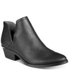 Bar Iii Terra Cutout Block-heel Booties, Created For Macy's Women's Shoes