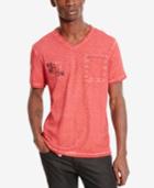 Kenneth Cole Reaction Men's Stone Washed Logo-graphic T-shirt