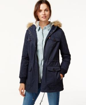 Levi's Hooded Faux-fur Sherpa-lined Jacket