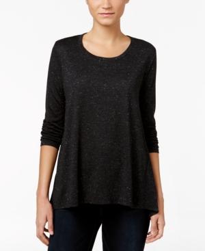 Style & Co Petite Sparkle Swing Top, Only At Macy's