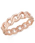 Charter Club Rose Gold-tone Navette-link Stretch Bracelet, Only At Macy's