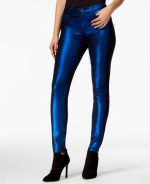 Rachel Rachel Roy Skinny Metallic Black Wash Jeans