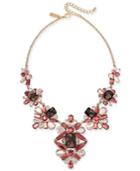 I.n.c. Gold-tone Stone & Lace Statement Necklace, 16 + 3 Extender, Created For Macy's