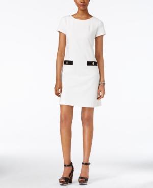 Tommy Hilfiger Short-sleeve Pocket-detail Shift Dress