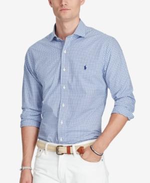 Polo Ralph Lauren Men's Slim-fit Plaid Poplin Shirt