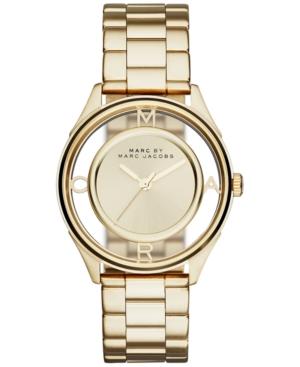 Marc By Marc Jacobs Women's Tether Gold-tone Stainless Steel Bracelet Watch 36mm Mbm3413