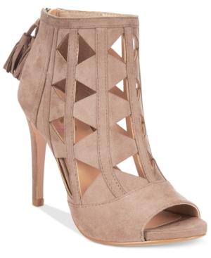 Xoxo Catalina Cut-out Peep-toe Booties Women's Shoes