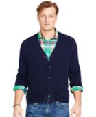 Polo Ralph Lauren Big And Tall Merino V-neck Cardigan Sweater