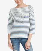 Polo Ralph Lauren Striped Boatneck Cotton Shirt