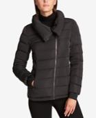 Dkny Asymmetrical Packable Puffer Coat, Created For Macy's