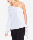 Vince Camuto One-shoulder Side-tie Blouse