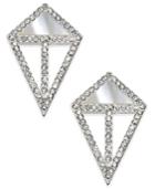 Inc International Concepts Silver-tone Pave Crystal Kite Earrings, Only At Macy's