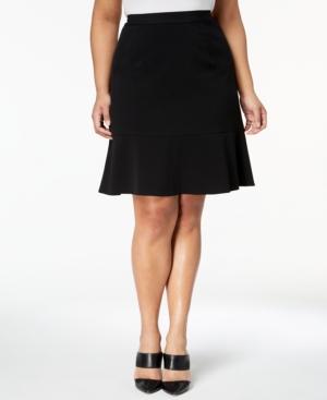 Nine West Plus Size A-line Flare Skirt