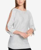 Tommy Hilfiger Split-sleeve Sweater, Created For Macy's