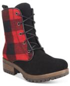 Mojo Moxy Patches Lace-up Booties Women's Shoes