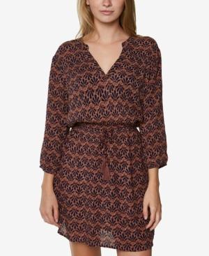 O'neill Juniors' Lynda Printed Peasant Dress